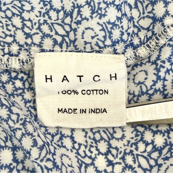 Hatch The Nessa Maternity Dress Sky Wildflower Cotton Maxi Blue 0 XS Cottagecore - Picture 15 of 16